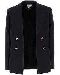 Bottega Veneta - Slate Wool Blazer - Lyst