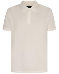 Emporio Armani - Knitted Cotton Polo Shirt - Lyst