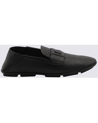 Dolce & Gabbana - Leather Driver Loafers - Lyst
