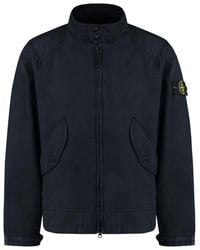 Stone Island - Zippered Cotton Jacket For - Lyst