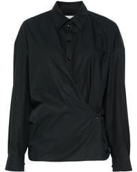 Lemaire - Straight-Collar Twisted Shirt - Lyst