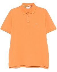 Etro - Cotton Polo Shirt With Embroidered Logo - Lyst