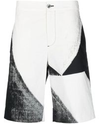McQueen - Drawstring Cotton Shorts - Lyst