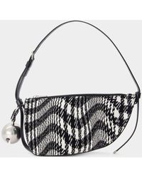 Burberry - Mini Shield Sling Wallet On Chain - Lyst
