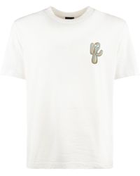 Paul Smith - T-Shirt With Cactus Print 'Signature Stripes' - Lyst
