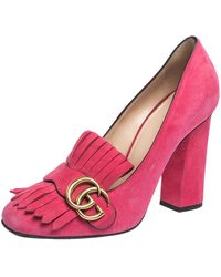 gucci pink bottom heels