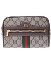 ophidia gg supreme canvas wristlet