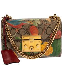gucci padlock small gg supreme canvas shoulder bag