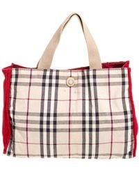 burberry haymarket check tote