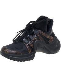 louis vuitton gold and black sneakers