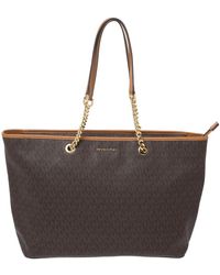 michael kors signature canvas tote