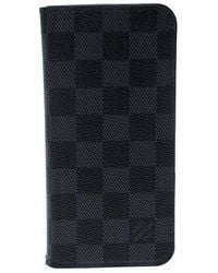 Louis Vuitton Damier Graphite Canvas Iphone 7&8 Folio Case - Black
