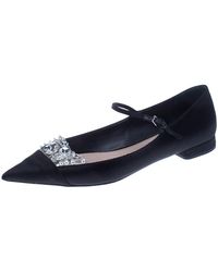 miu miu black ballet flats