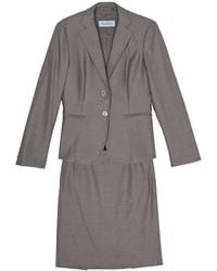 Max Mara Skirt Suit M - Natural