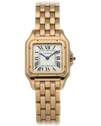 cartier ladies panthere 18ct gold watch