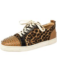 mens leopard trainers