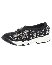 black dior trainers