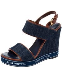 louis vuitton platform slides