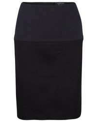 Lanvin Navy Blue And Black Colorblock Bodycon Pencil Skirt S
