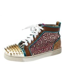 louboutin rose gold sneakers