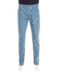 louis vuitton monogram slim jeans