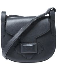Michael Kors Black Leather Daria Crossbody Bag