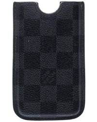 Louis Vuitton Damier Graphite Canvas Iphone 4 Cover - Black