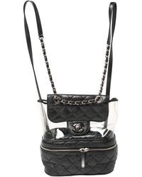 chanel clear backpack