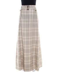 burberry maxi skirt