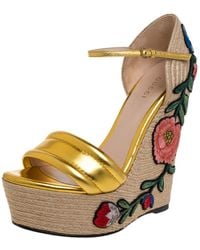 Gucci Wedge Sandals For Women Up To Off At Lyst Com
