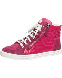 chanel high top sneakers womens