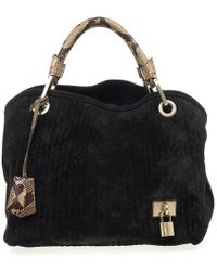 Louis Vuitton Black Monogram Embossed Suede Limited Edition Whisper Pm