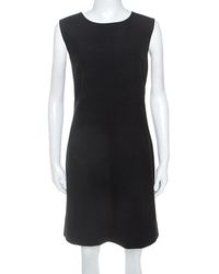 Diane von Furstenberg Black Crepe Sleeveless Carrie Dress L