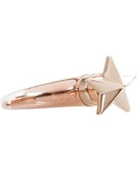 Givenchy Star Shark Tooth Two Tone Metal Single Magnetic Earring - Metallic