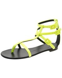 neon gucci sandals