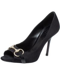 gucci satin pumps