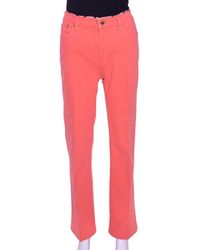 coral jeans