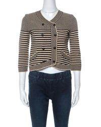 chanel bicolor cardigan