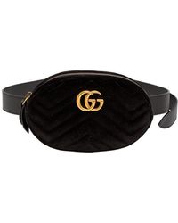 gucci belt bag black and yellow