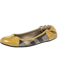 burberry patent flats
