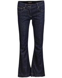 Burberry London Indigo Dark Wash Denim Flared Bottom Windsor Jeans M - Blue