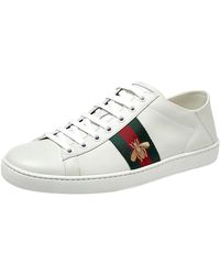 gucci bee ace trainers