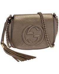 soho disco leather bag gucci