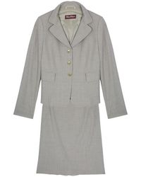 Max Mara Laine Skirt Suit M - Natural