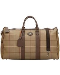 burberry leather duffle bag