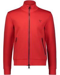 The Messi Brand Messi Two Way Zip Knit Jacket - Red