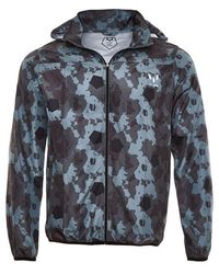 The Messi Brand Messi Printed Camo Packable Windbreaker - Multicolor