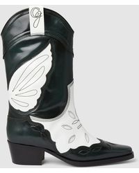 ganni midcalf boots
