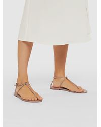 Valentino Valentino Garavani Rockstud Flat Leather Sandals - Pink