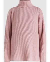 Le Kasha Lisbon Oversized Roll Neck Cashmere Sweater - Pink